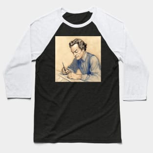 Richard Feynman Baseball T-Shirt